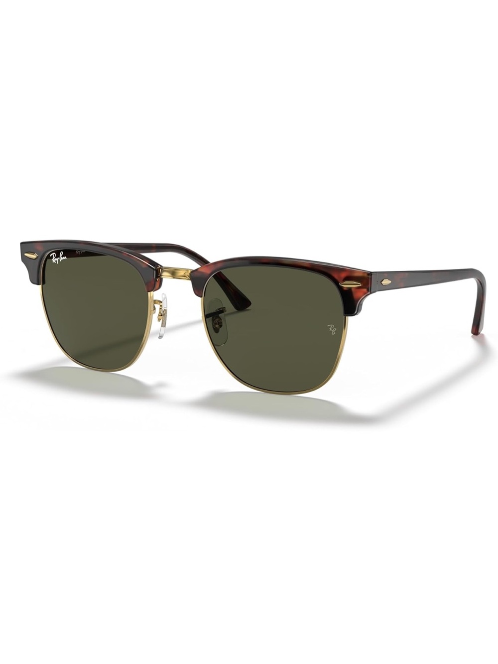 Men’s Ray-Ban RB3016F Clubmaster Low Bridge Fit Square Sunglasses